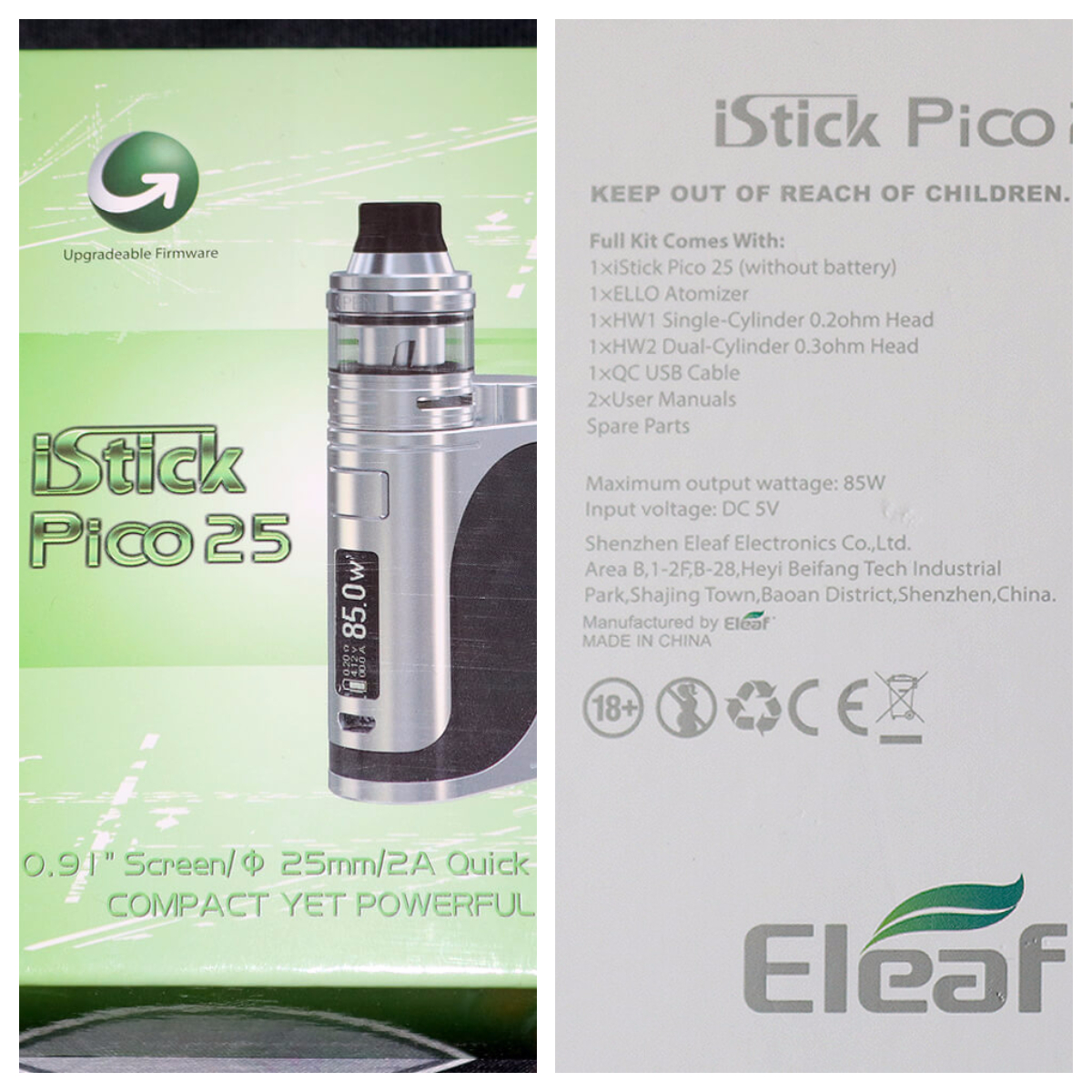 Test du Kit Istick Pico 25 de Eleaf